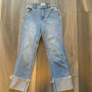 Rolla’s Frayed Cuffed Jeans